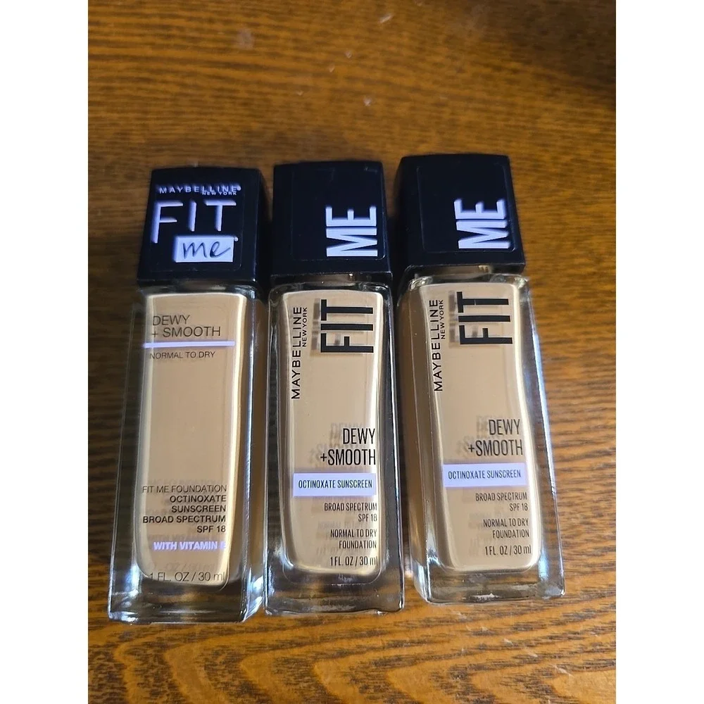 Maybelline Fit‎ Me Dewy + Smooth Foundation SPF 18 #Soft Tan 228 2PK x 1 fl oz